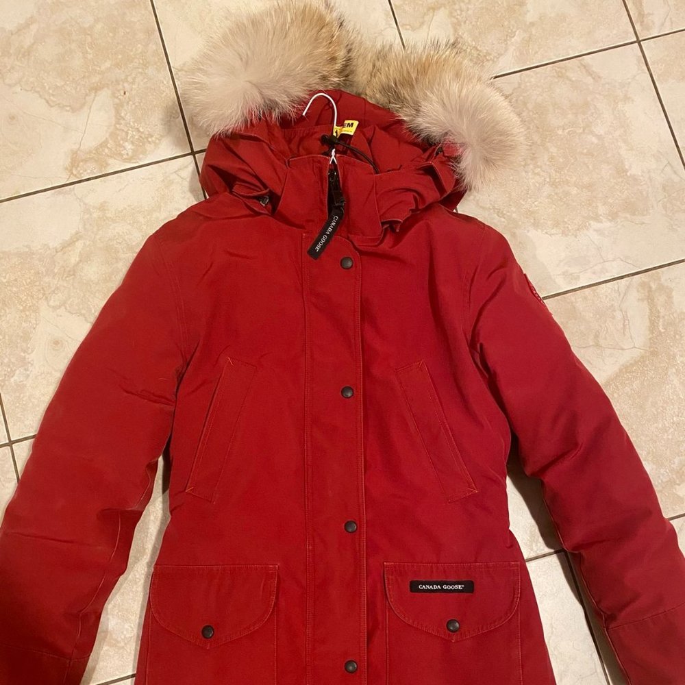 Red Canada Goose Parka (Size Small Kensington)
